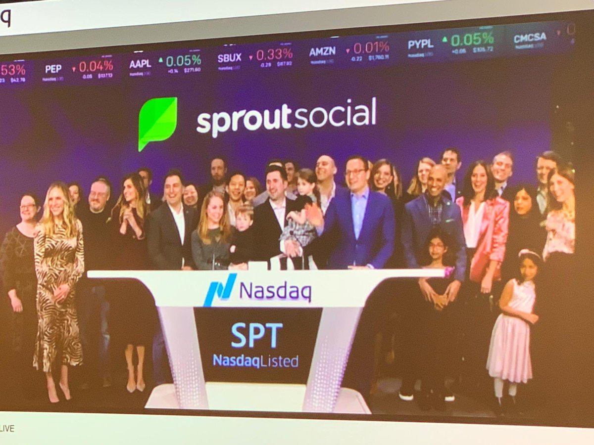 Finally can share this incredible moment! Feeling grateful and proud to be part of the team <a href="/SproutSocial/">Sprout Social</a>!