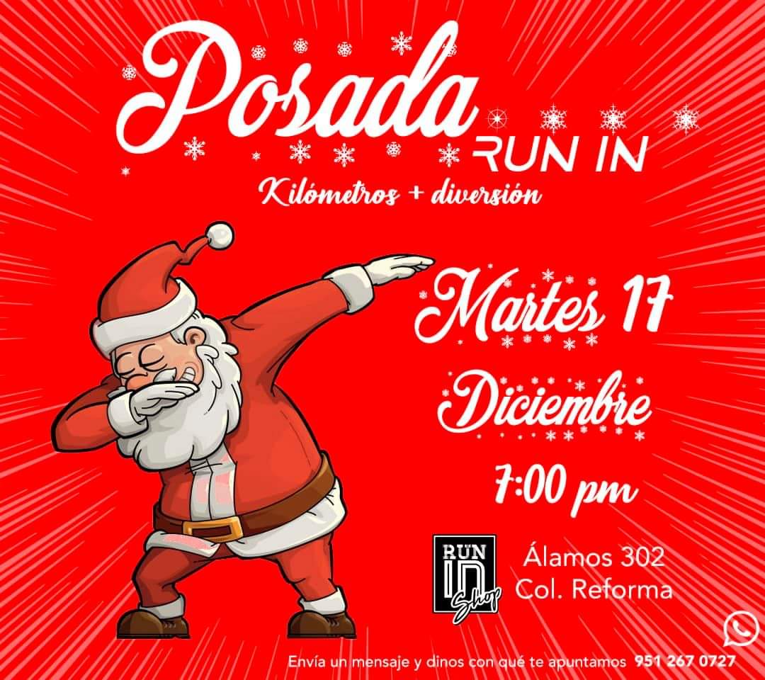 RunInOaxaca's tweet photo. ¡Tenemos una cita! 
Nos vemos el próximo martes con la mejor actitud para compartir kilómetros y una gran posada. 

¡Apúntate y comparte! Todos están invitados 😎

#PosadaRunIn #CorreConEstilo https://t.co/c1Itd0lrF3