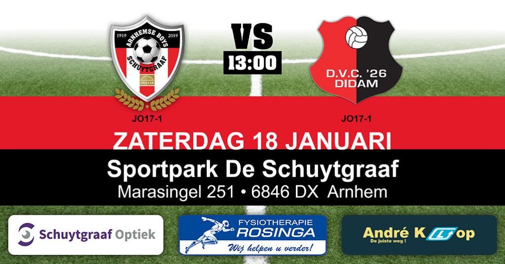 BoysJo19's tweet photo. 2019 is bijna voorbij, het #Vriendschappelijke #Programma voor het begin van 2020 is bekend:
Zaterdag 11-01-2020 om 12:00 uur
@vvOSC #JO171 uit
Zaterdag 18-01-2020 om 13:00 uur
@vvDVC26 JO17-1 thuis
#Friendly #NewYear #Matchday #Futbol #Jeugd #Voetbal #Schuytgraaf #Arnhem https://t.co/W54YshauD0
