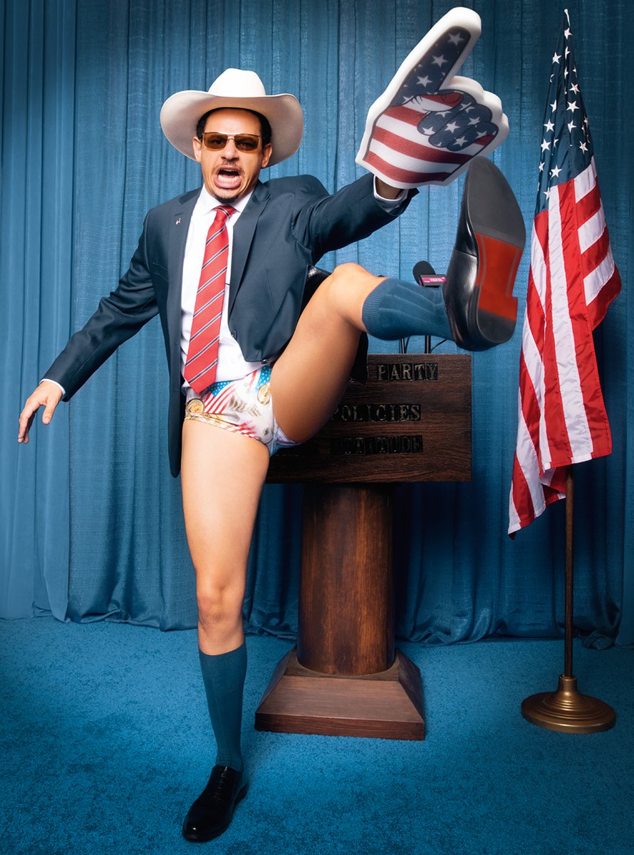 Sperm_Donar_NCR's tweet photo. "And that's my promise to the American people: I'm just about attitude and swagger."
@ericandre represents the Cool Party in #TheEqualityIssue
Photographed by @millicenthailes 
https://t.co/2QSr6PGvpg https://t.co/9oQdE46HDl