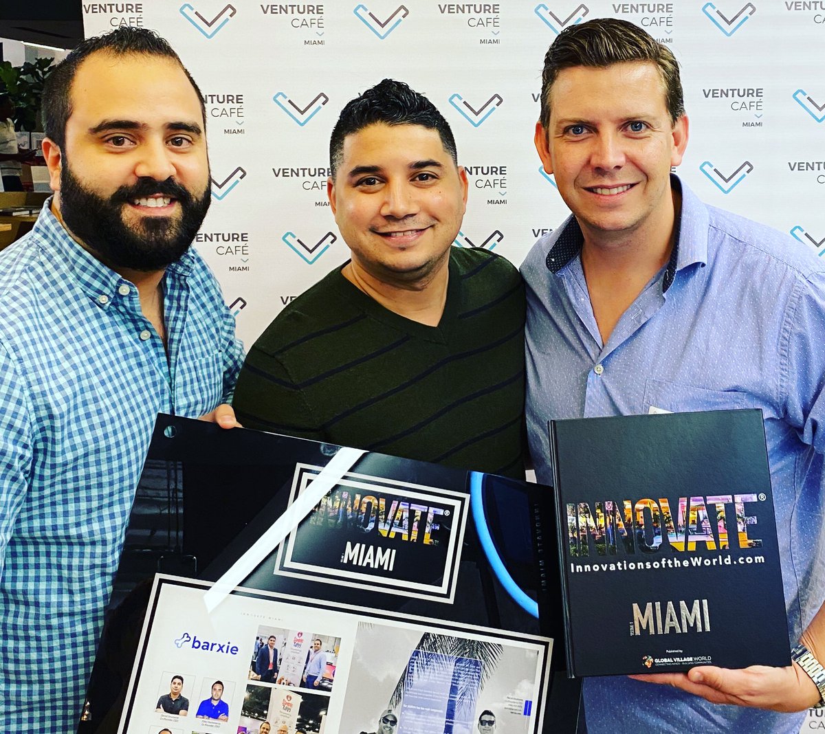 getbarxie's tweet photo. Congrats to our team on being awarded as the Top Innovation of Miami among more than 100 startups featured in the Innovate Miami 2020 book.

@sobenick , @jdavisnphx , and @kennypate thank you so much for your continued support this award is also yours.  #miamitech #award #barxie https://t.co/cdWUsR7BrX
