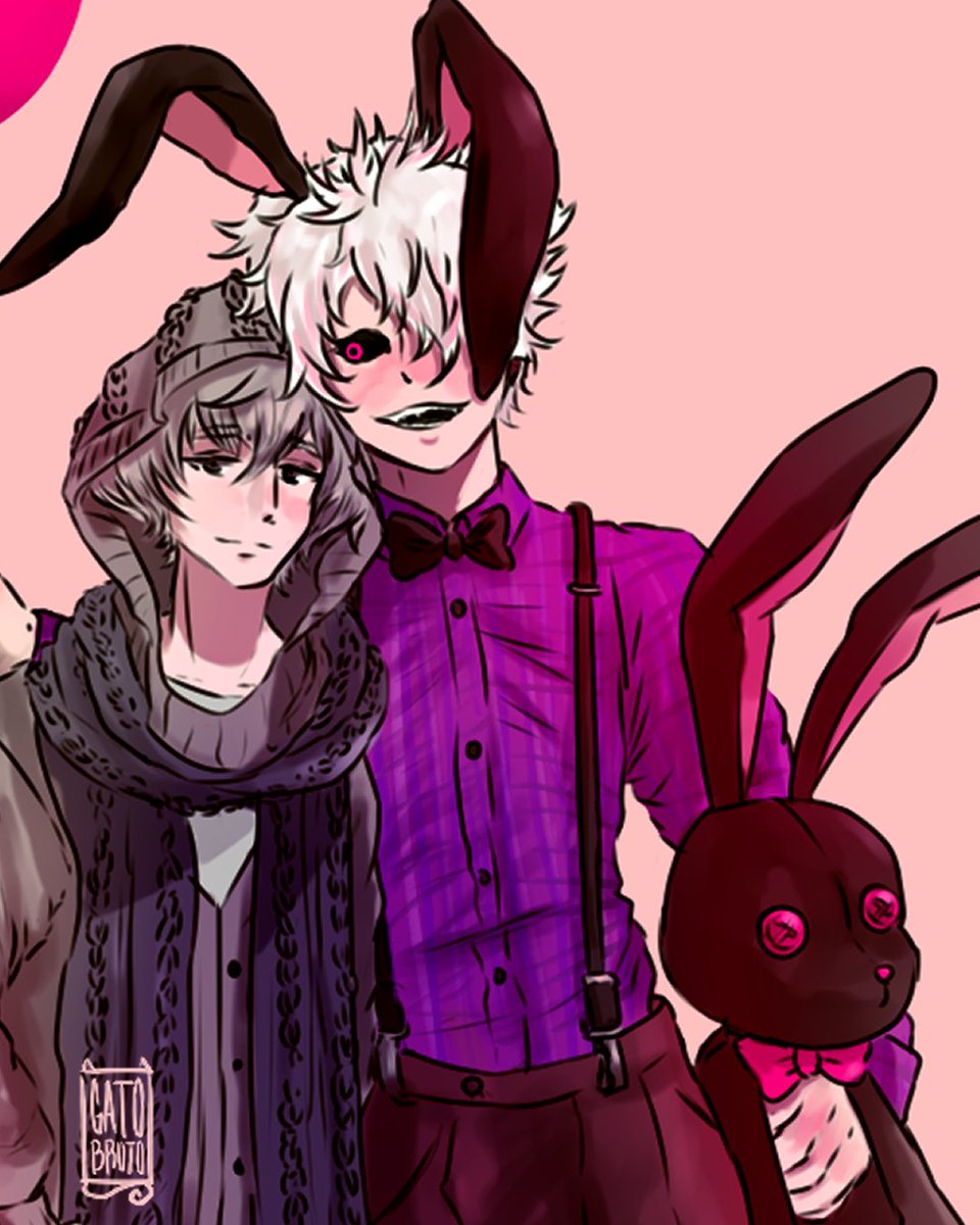 Gatobrujo December 12th Happy Birthday Usagi He Is Enjoying His Day On A Date With His Cute Mouse 十二大戦 Juunitaisen Zodiacwar Usagi Nezumi Nezagi Usanezu 憂城 Suminotsugiyoshi Nezumi Fanart Illustration