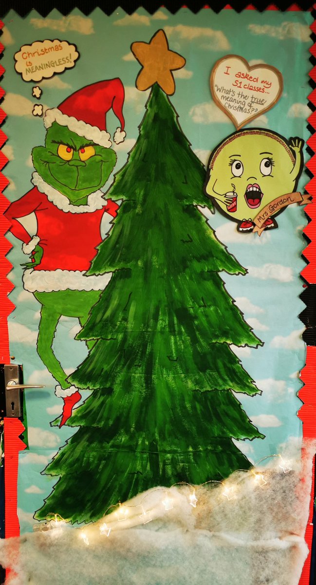 RmpsKa's tweet photo. And the RME door is done 🚪👌🎄🎅⛄ @KAhumanities @KA_success @KilsythAcademy #christmasdoor2019 #notcompetitiveatall #humanitiesrule #allaboutthekids #UNCRC #RRSA #article13 https://t.co/SMlpLanDAS