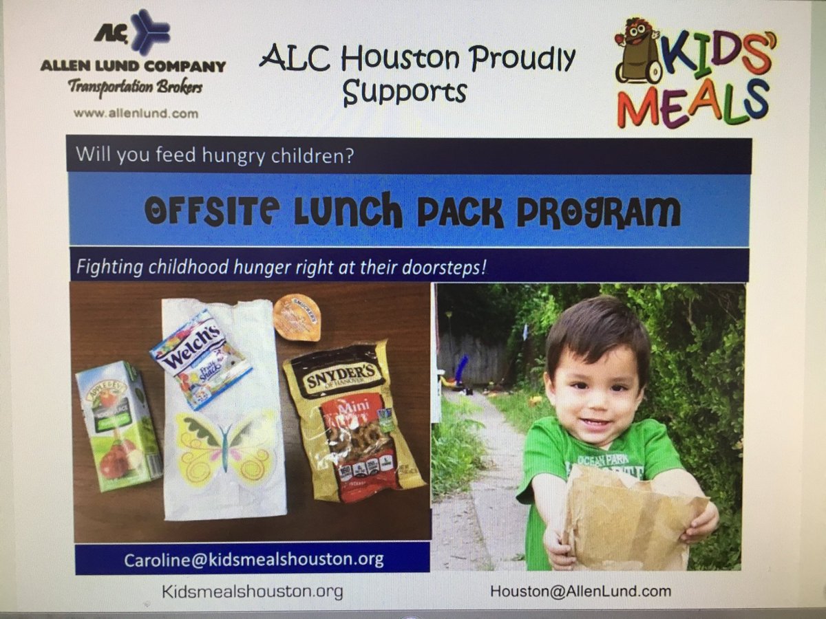 MichaelJKeep's tweet photo. It’s the Holiday Season and what better way to give back. 2nd year ALC Houston supports @KidsMealsInc who is fighting daily to end childhood hunger.
#Holidays #GivingBack #ALC #AllenlundCompany https://t.co/tLljlOGMjt