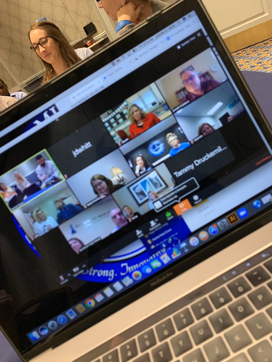 RTI @ Work Academy Conference with <a href="/joecuddemi/">Joe Cuddemi</a> . <a href="/MadCoSchools/">MadCoSchools</a> spread throughout 3 states and 4 cities pausing and coming together to learn from each other. #IgniteExcelleneMCSS