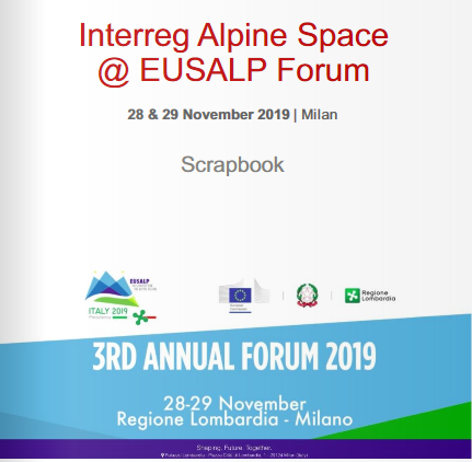 EUAlpineSpace's tweet photo. Don't miss the scrapbook with our programe participation at the #EUSALP Forum 2019! #MadewithAlpineSpace
https://t.co/s5NtnNjA1x https://t.co/qmAhYIRH9i