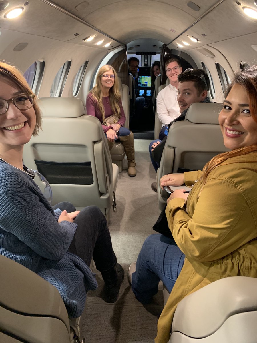 Jajo's tweet photo. We had a blast touring Textron Aviation yesterday! It's always fun to hang with our clients. Thanks for showing us such a great time! https://t.co/wVsNeXbsW5