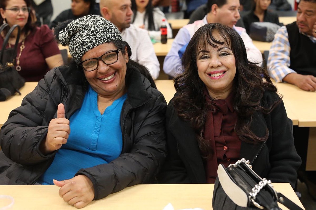 WakeTechESL's tweet photo. It’s closing week for @waketechesl, and the end of the year is always #bittersweet! Students and teachers celebrate success and bid farewell for the holidays! CONGRATS to our students, and THANKS to our teachers! Thanks to @waketechprez for joining in our celebration! https://t.co/3AJ87P98bo