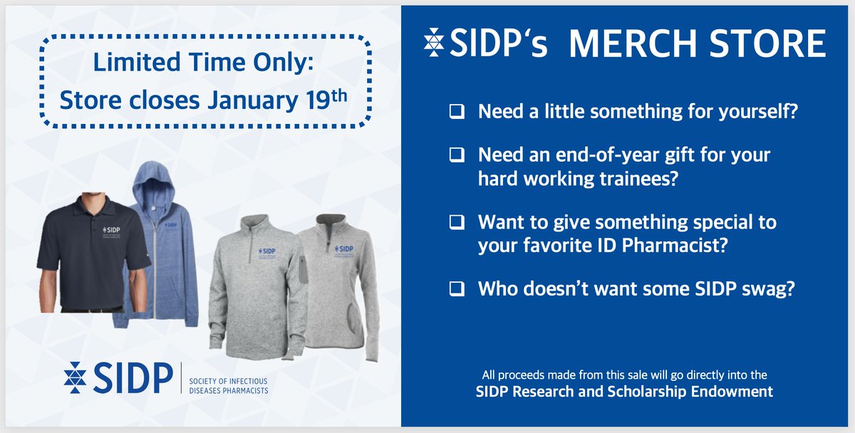 As we usher in the new year, we're excited to introduce the sale of select SIDP merchandise from our new online store!

The store will be open from January 6th - 19th! 

Shop now: pogo.undergroundshirts.com/collections/so…

All proceeds go to the SIDP Research and Scholarship Endowment