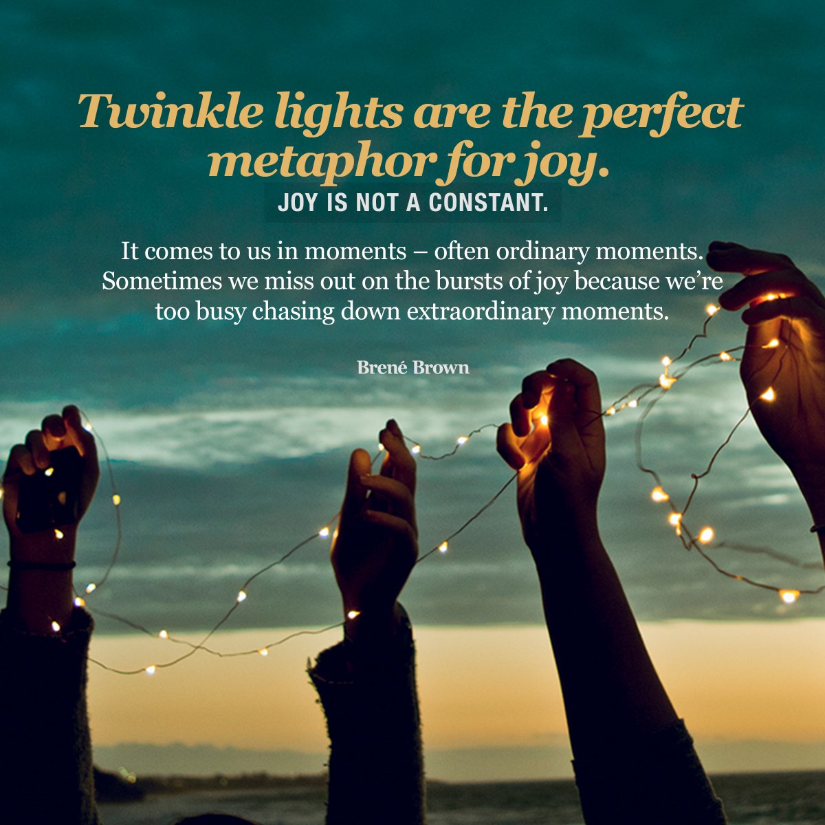 InMindOutLLC's tweet image. #brenebrown #joy #twinklelights #ordinarymoments #momentsofconnection