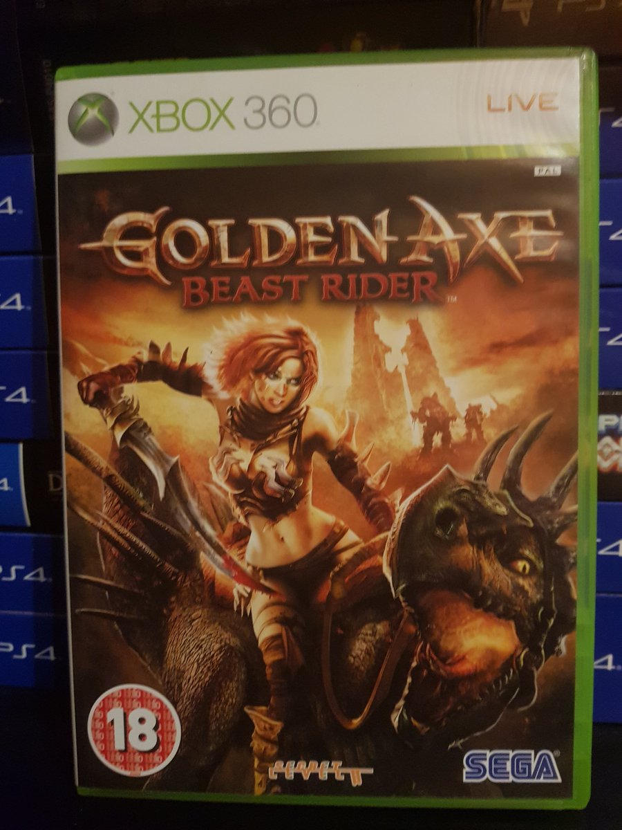 Solyant1's tweet photo. And while we are talking about the #xbox, #BeatEmUp's and strange #Sequels... check out this one:
#GoldenAxe #BeastRider
Another game that divided the fanbase. I like it very much, but im a sucker for this series anyway 🤣
#Sega #RETROGAMING #GamersUnite #Videogamecollector https://t.co/Vr09FYgx8S
