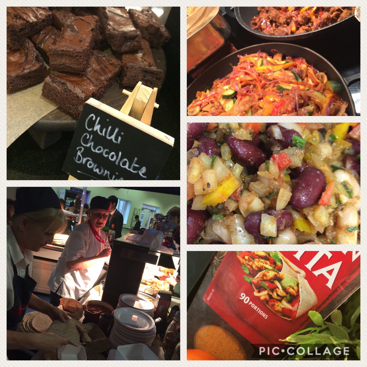 Street food pop up yesterday - Cabana Mexicana. Amazing Fajitas, Carnitas, delicious sides and yummy chilli chocolate brownie. Pupils loved it.