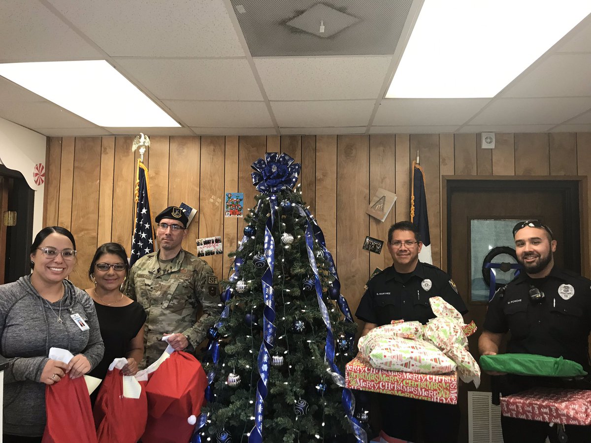 Shout out to the Air Force Security Forces, at LAFB, TX we love our military here in Texas! They came through again and provided Christmas gifts for those less fortunate kiddos in our community.#Defenders#MilitaryCityUSA#BlueCourage