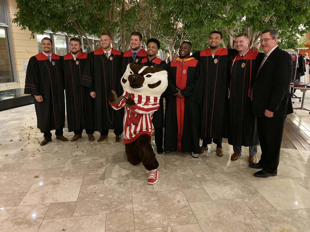 Student-athletes. 
Congrats to our <a href="/BadgerFootball/">Wisconsin Football</a> seniors.
