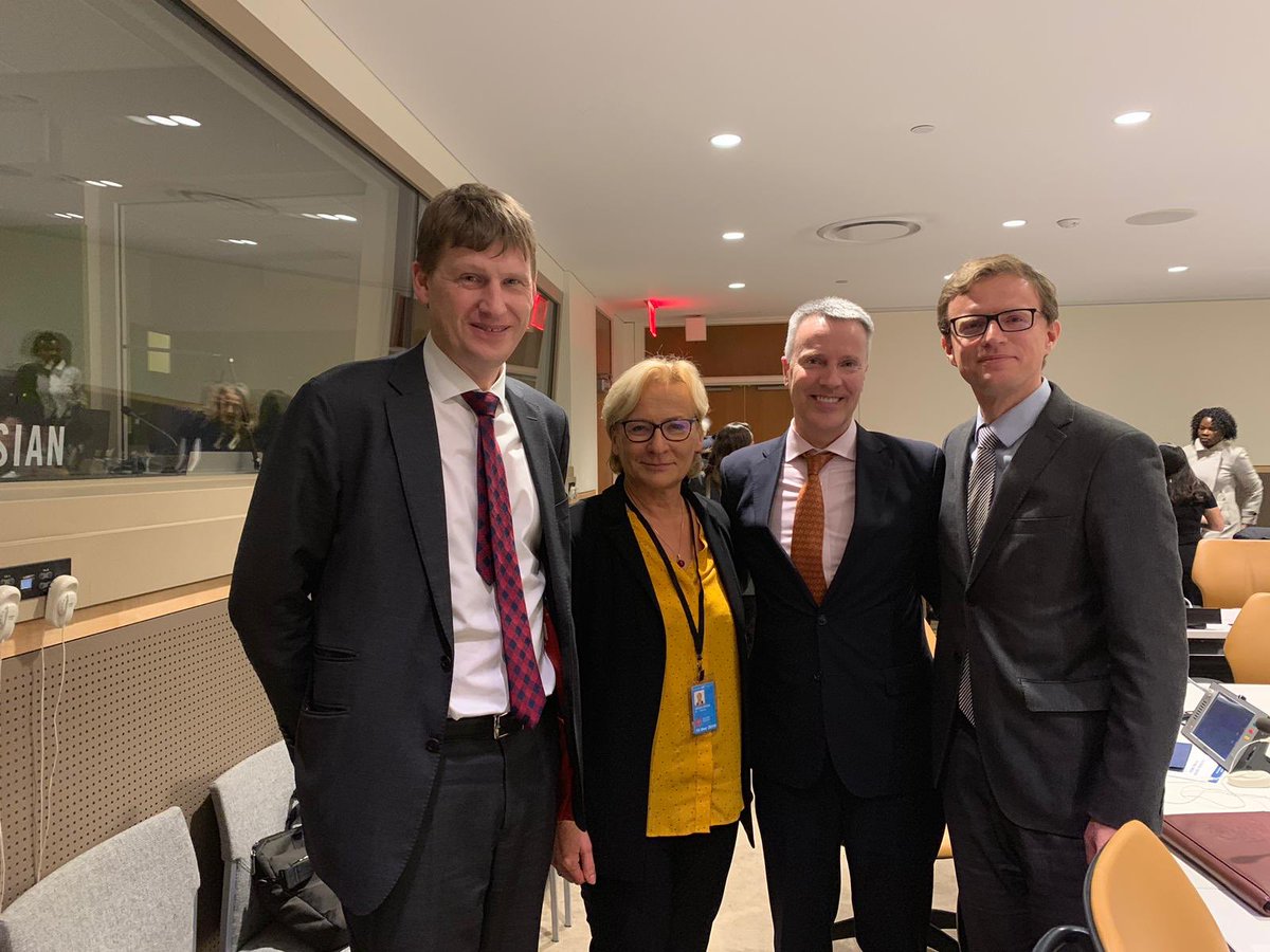 LegallySusan's tweet photo. Great panel including Elzbieta Mikos-Skuza, 1st Vice-President of the International Humanitarian Fact-Finding Commission, organised by the @UKUN_NewYork chair and the @PLinUN and @ArgentinaUN vice-chairs of the Group of Friends of the #IHFFC. @AmbassadorAllen @LegallySusan https://t.co/pnt3NDEIKk