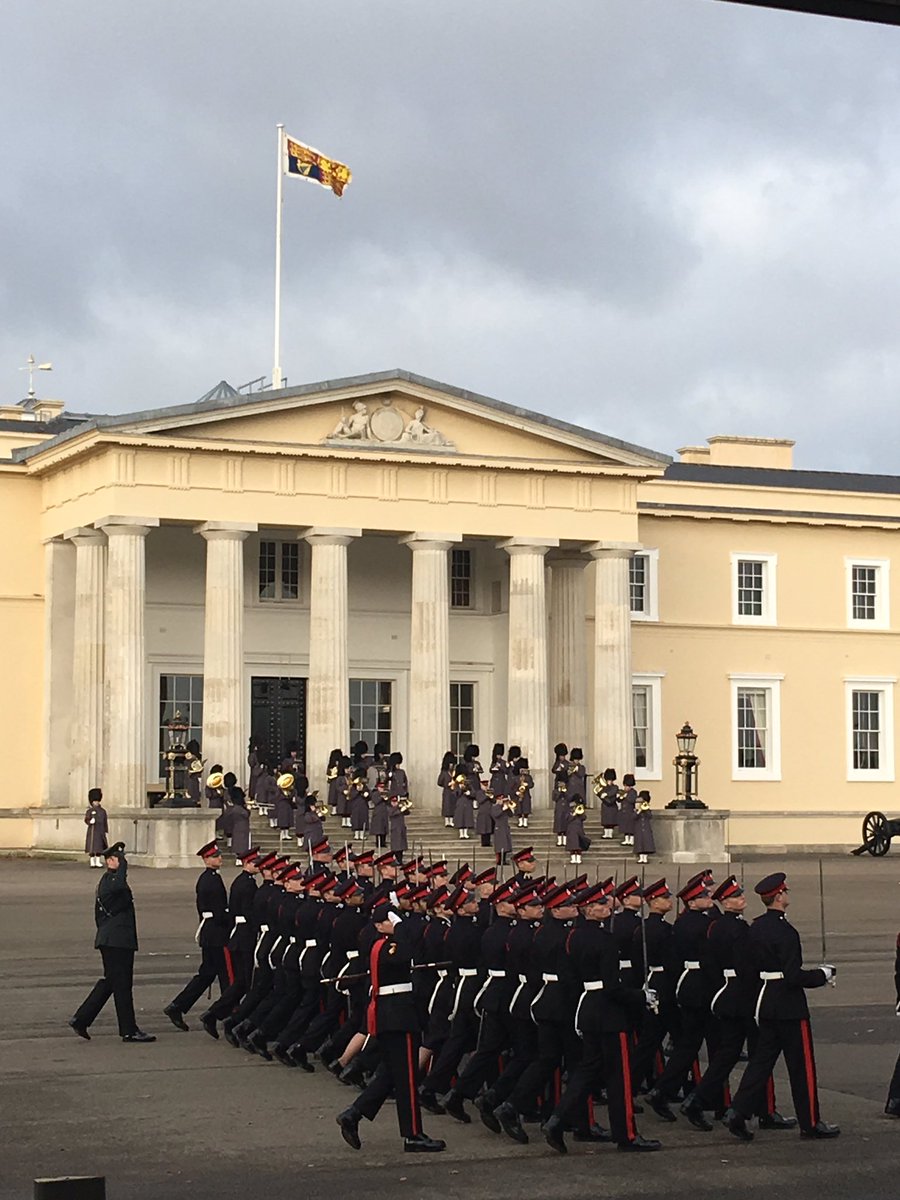 ArmySPSHead's tweet photo. A huge privilege once again to attend the Sovereign’s Parade with @ArmySPSSM today to witness the start of 10 new officer careers within the #AGCSPS. I look forward to welcoming them on their Det Comds Course in the New Year. #ServeToLead #AetF #TheArmysPeopleProfessionals https://t.co/tlRWQd5Lj8