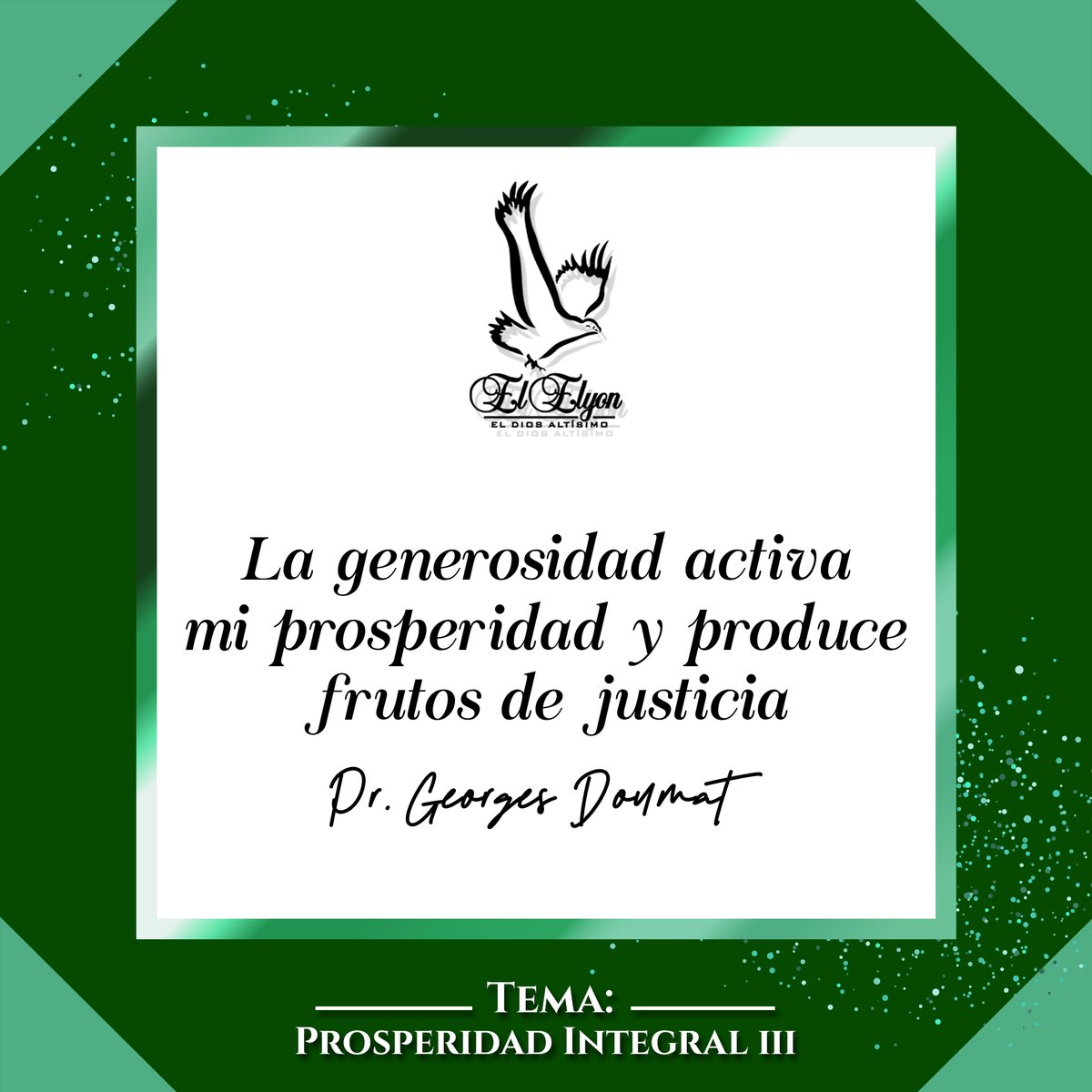eldiosaltisimo1's tweet photo. "La generosidad activa mi prosperidad y produce frutos de justicia"
.
.
.
#Elyonmargarita #Dios #prosperidad #prosperidadintegral #vivirlaBiblia #nuevapublicación #God #prosperity #livetheBible #newpost #frasedeldía #phraseoftheday #prosperado #thrived #generosidad #generosity https://t.co/MsFBeyspBd