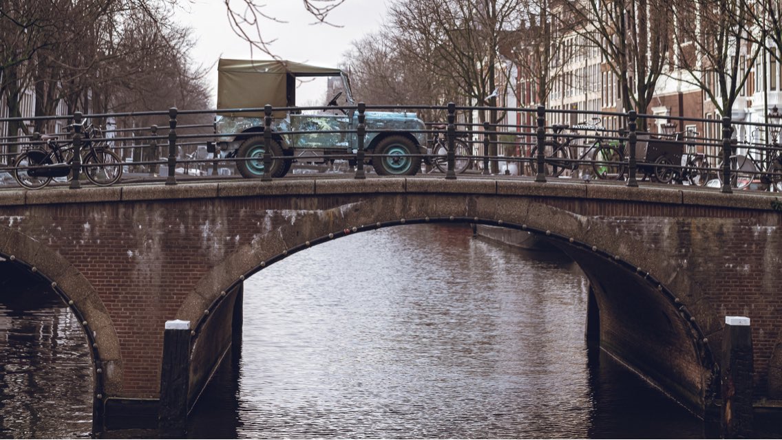 Land Rover No7, one of the three cars unveiled at the 1948 Amsterdam Motor Show and recently restored by Land Rover Classic, returns ‘home’ <a href="/LandRover/">Land Rover Discovery</a>NLD @LandRover