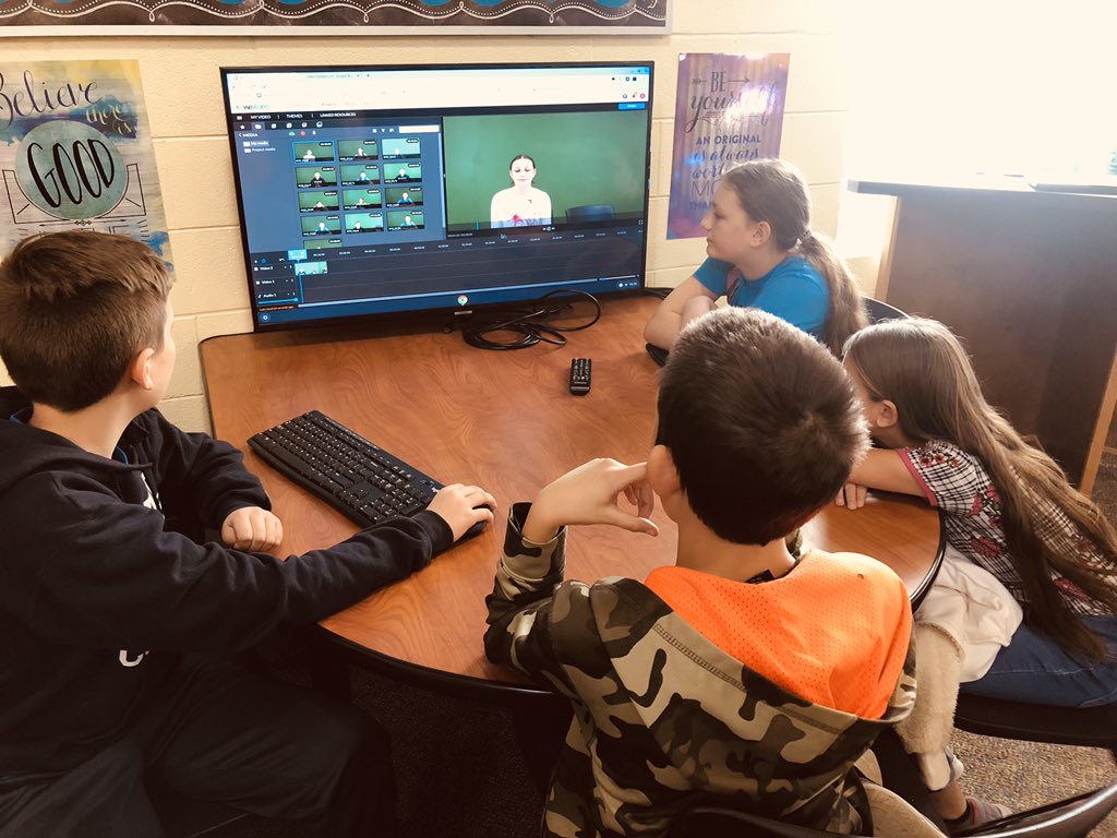 SheriBRealtor's tweet photo. Last day of our video project! I don’t have to tell you how great they are turning out! This is what I love, love, love about @WeVideo—easy for a beginner, but lots of tools for the advanced learner! @WISWillard @willardschools #WeAreWillard https://t.co/oKhZQT0L44