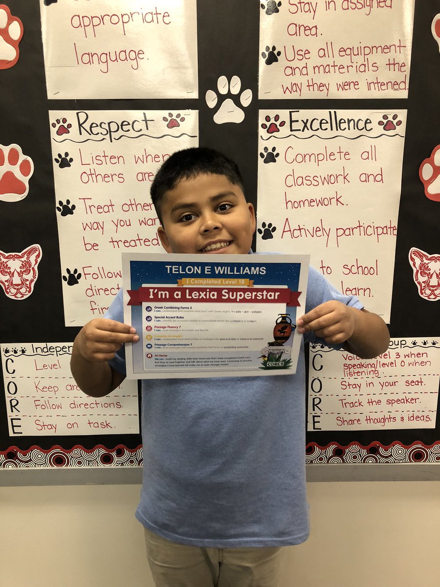 This Room 22 rockstar completed Lexia! <a href="/PleasantRunElem/">Pleasant Run Elem.</a> #warrenwill