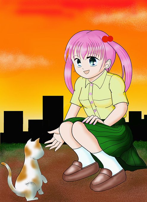 イラスト描く時に背景思いつかない時に私がよくやる空白の埋め方のtwitterイラスト検索結果 古い順