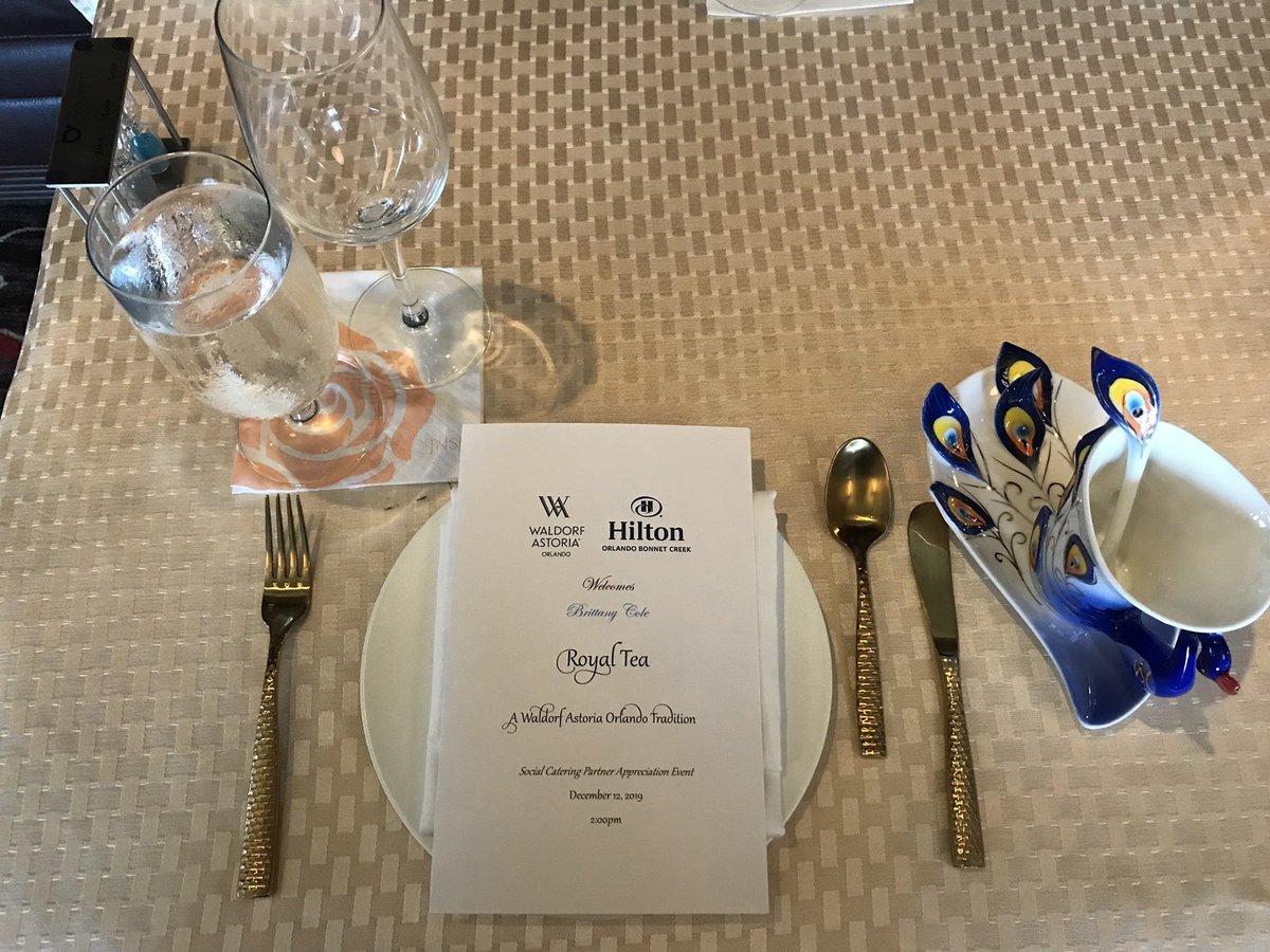 EventricsW's tweet image. The #EventricsWeddings team had a great time at yesterday's Hilton Bonnet Creek and Waldorf Astoria Preferred Partners Appreciation High Tea event! It's always a fun time to gather with those in the industry to learn about upcoming news for the venue.