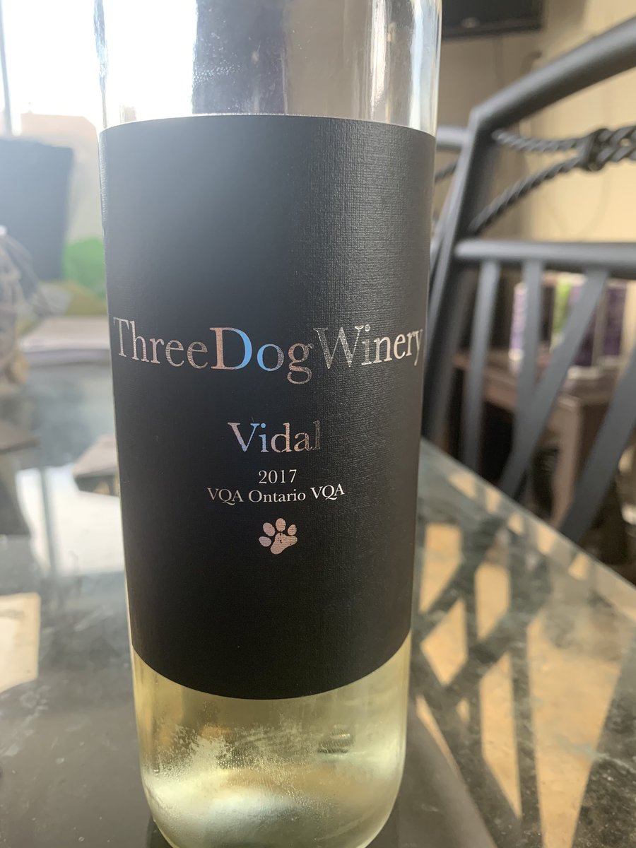 Great vidal!! Simple, dry, easy drink but great experience <a href="/threedogwine/">Three Dog Winery</a>