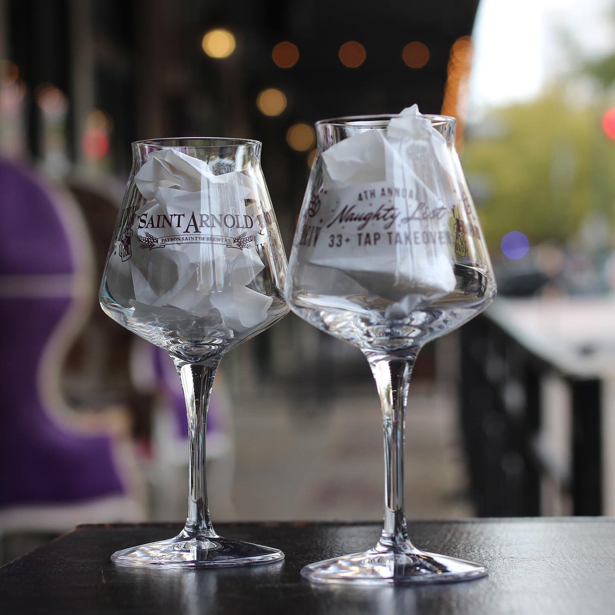 Next Friday, December 20th is the <a href="/SaintArnold/">Saint Arnold Brewing Company</a> 33+ tap takeover! Take a peek at the custom glassware that’ll be available from Teku Glass- better come early to grab one though...