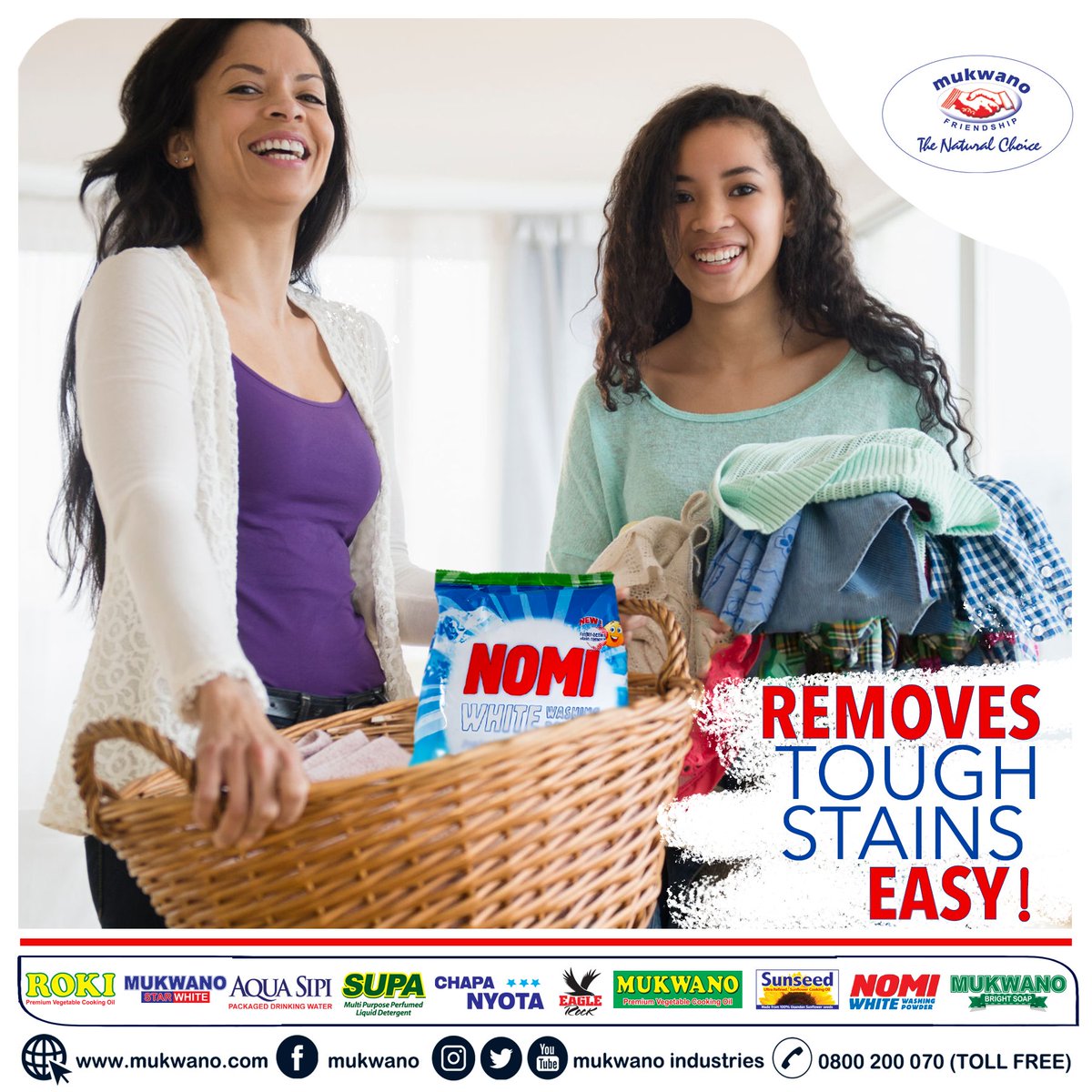 mukwano_ind's tweet photo. For all your laundry purposes, bring home Nomi white washing detergent powder! 
Removes stains easy!
 #FeelTheDifference #Nomilovesclothes #freshfragrance #EasyWashing #gentleonfabrics 

#Mukwano https://t.co/2IayUneOsO