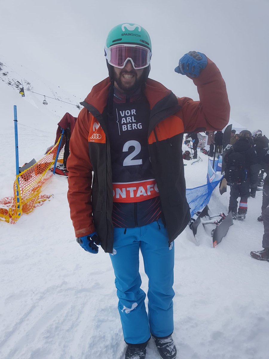 alfojea's tweet photo. SnowBoard: Lucas Eguibar se mete en la final de la prueba de la estacion suiza de Montafon y ya es cuarto en la clasificacion general. Foto via @RFEDInv #SnowSpain https://t.co/rN8RGXBmPv