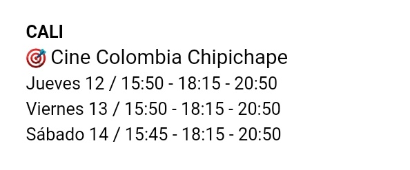 Cinefilos Colombia tweet media