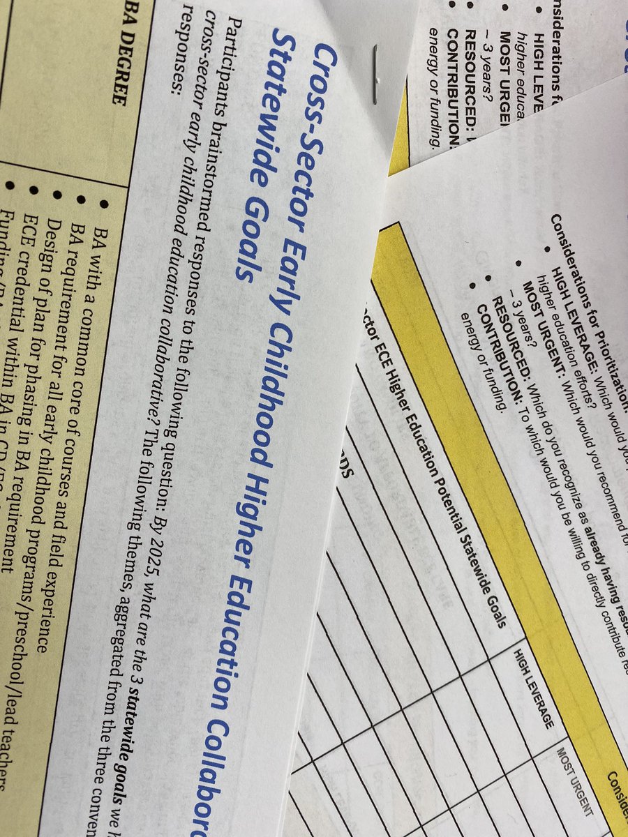 Peach4ECE's tweet photo. PEACH talking about statewide goals with our IHE partners across California #ECEMatters #MakeADifference #QualityECE https://t.co/Yn3xvZEx2U
