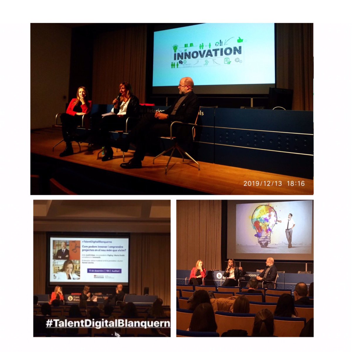 MartaGranyo's tweet photo. Fantàstica jornada #talentdigitalBlanquerna amb @jordiurbea
Moderat per una professional extraordinària com és @xantallavina
Felicitats per l’organització i l’èxit de convocatòria @BlanquernaFCRI 🔝🔝
#gràcies https://t.co/GPV6VpNQMQ