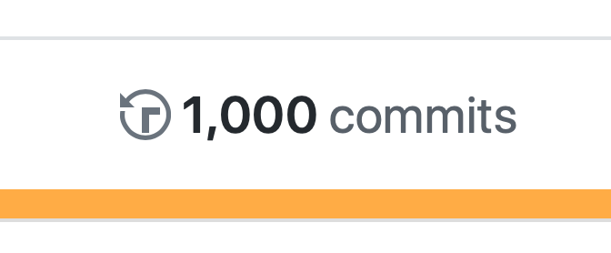 ryanashcraft's tweet photo. Yay arbitrary milestone! #commitoften https://t.co/fcBGMfac1d