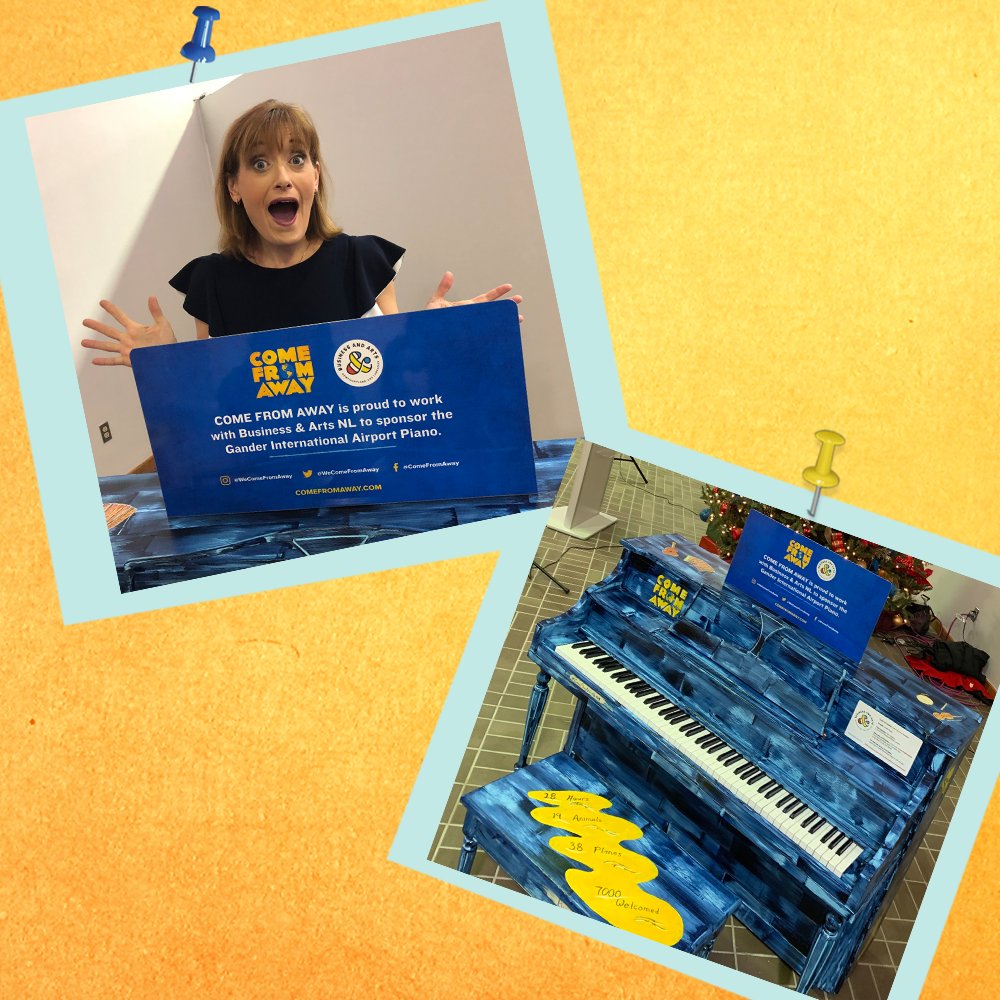Petrina Bromley and the Piano in Gander International Airport