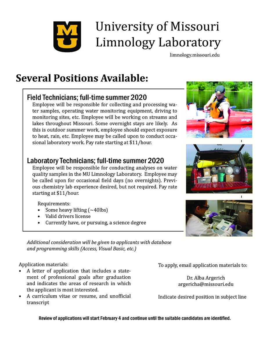 Mizzou Limnology tweet media