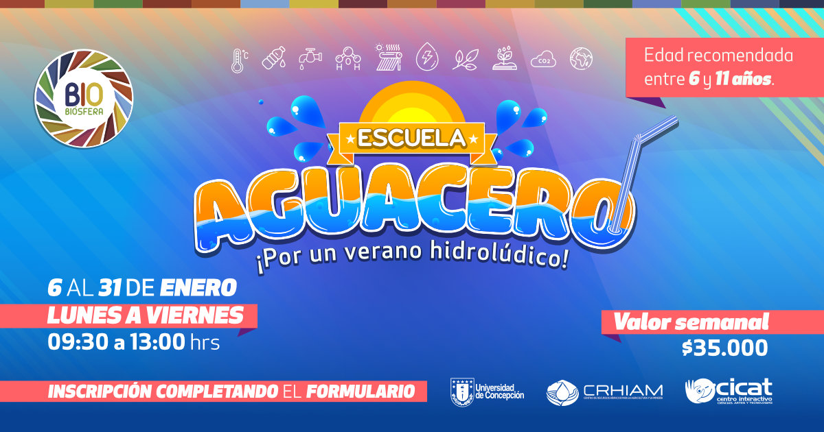 biobiosfera's tweet photo. [ Escuela de verano en Biobiósfera ]
Del 6 al 31 de enero, elige la semana que más te acomoda y trae a tus niños!
https://t.co/IpF5Y8qoNd https://t.co/LhgmxfCmOQ