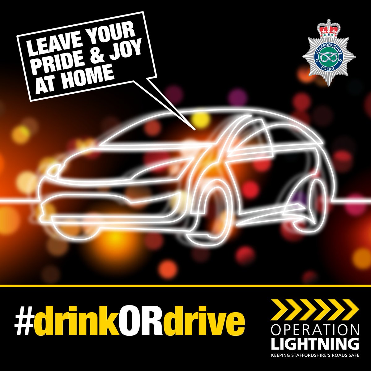 In the last 3 years, Stafford has had 2 fatalities and 42 injuries due to collisions involving a drink/drug driver. Make your choice. #drinkORdrive