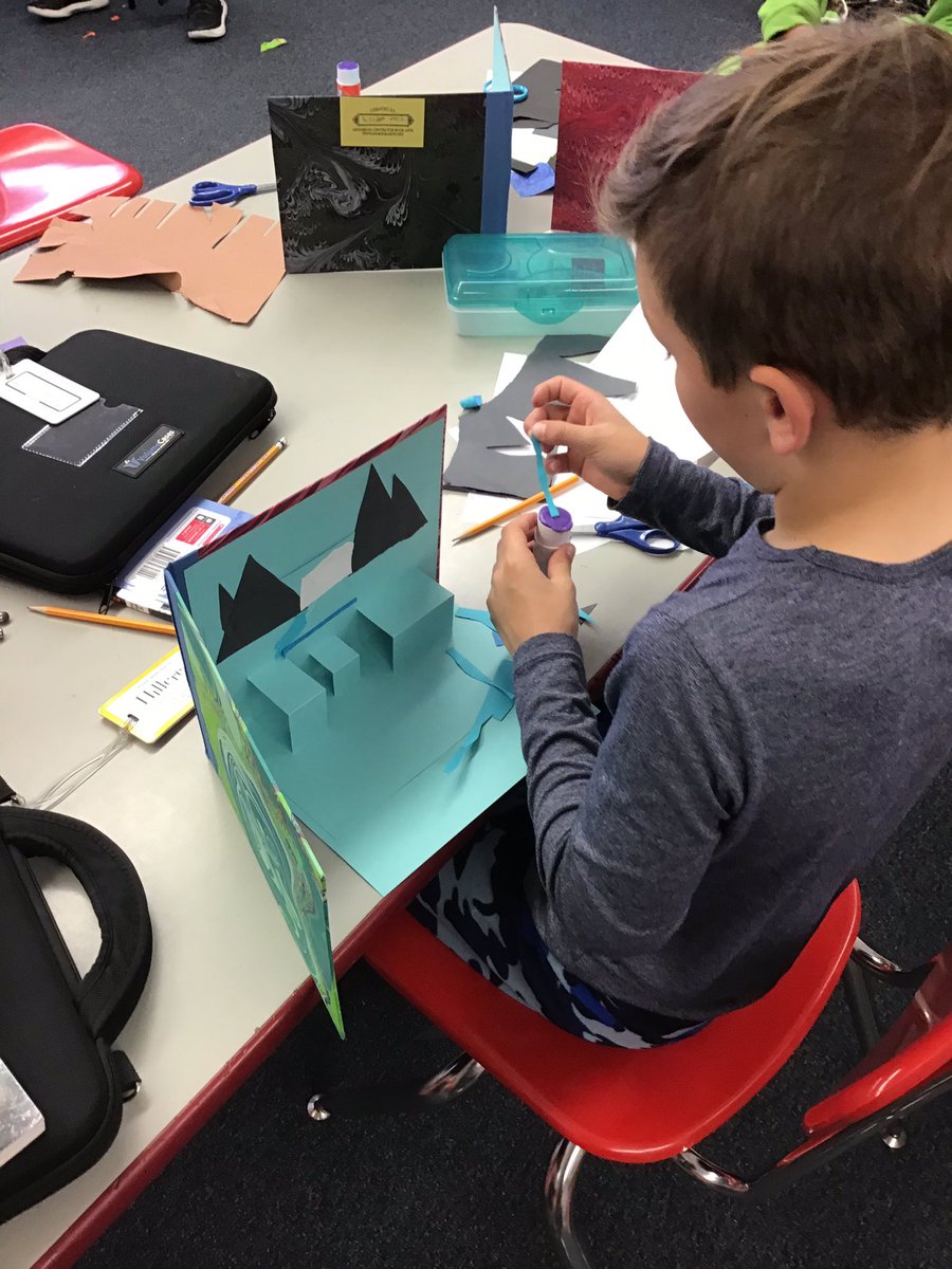 Original creation work - pop-up books! #HillcrestProud