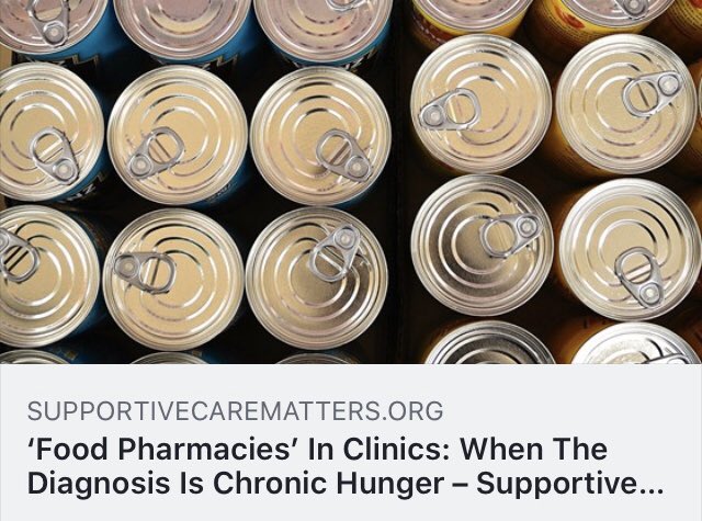 supportmatters's tweet image. #FridayThoughts: It’s hard to manage chronic conditions without a steady source of #healthy food. That’s why more #healthcare providers are setting up #food pantries — right inside hospitals and clinics. bit.ly/34jbxj9