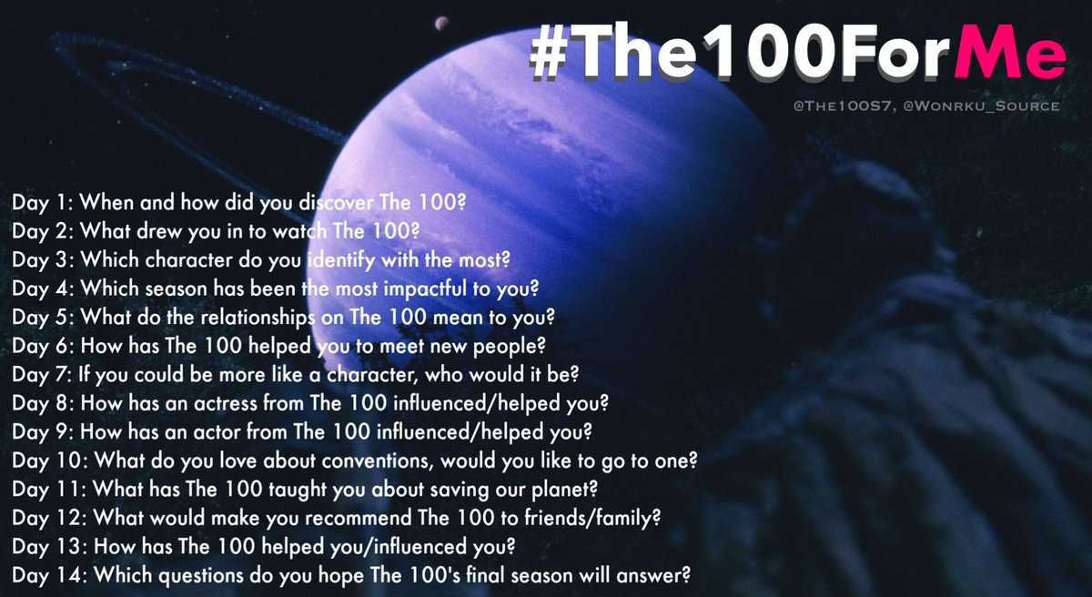 shayaronnie's tweet photo. #The100ForME day 12

the ONLY way that I'll recommend #The100 to people is of it'll finally wrap up the story in a way that is positive to the characters, the plot and the fans, which means that #LEXA must come back &amp; REUNTIE WITH CLARKE! it is the ONLY way. #CLEXA @JRothenbergTV https://t.co/dOcWhLTNhk