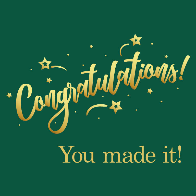 sacstatedining's tweet photo. You made it! Congratulations,  Hornets! #stingersup #sacstatedining https://t.co/jMWou5ouSK