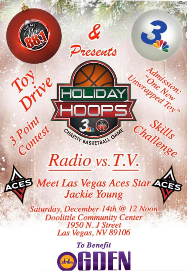 OgdenFoundation's tweet photo. Want to meet #LasVegas Vegas Aces Star @JackieYoung3 and help families this Holiday Season? Bring a new, unwrapped toy to Dolittle Community Center tomorrow December 14th! https://t.co/nIFRMV2orr