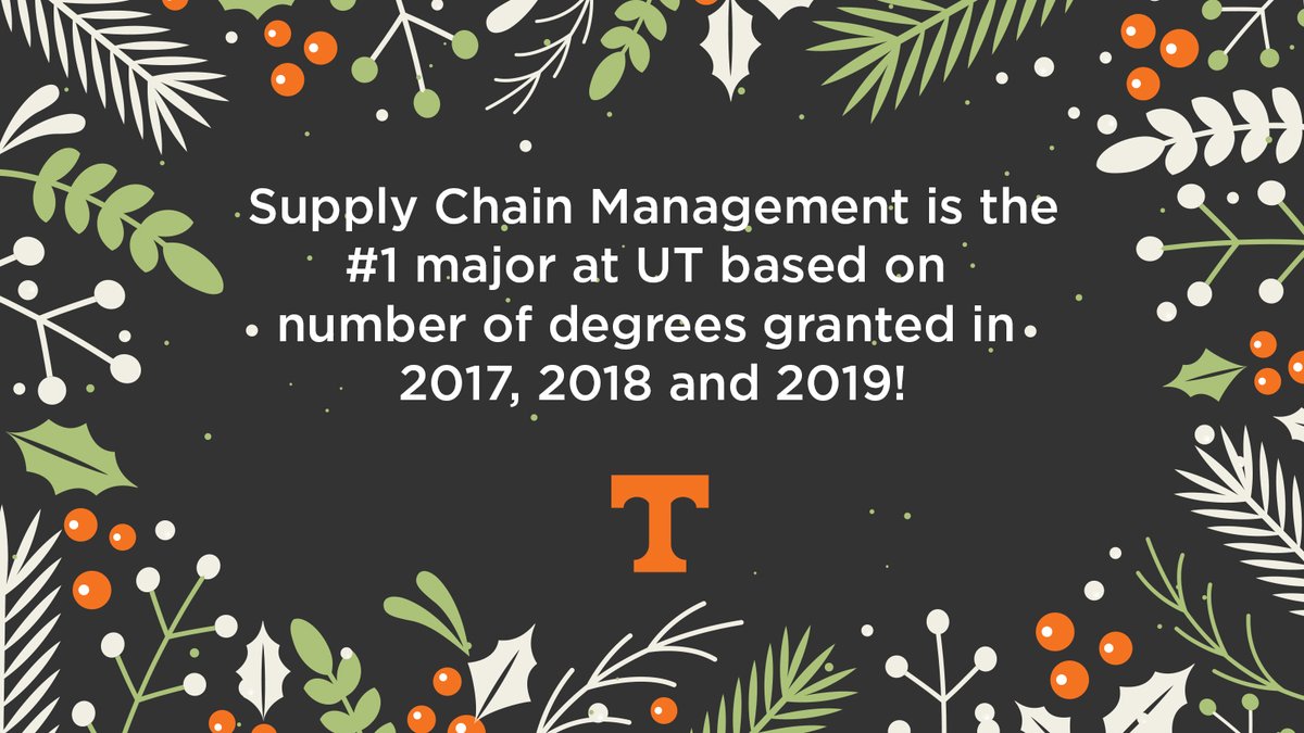 GSCInstitute's tweet image. On the 1st day of GSCI 🎄 we give to you... supply chain management as the #1 major at UT 🧡 based on number of degrees  🎓 granted in 2017, 2018 and 2019! #12daysofGSCI #SCM #utgrad2019