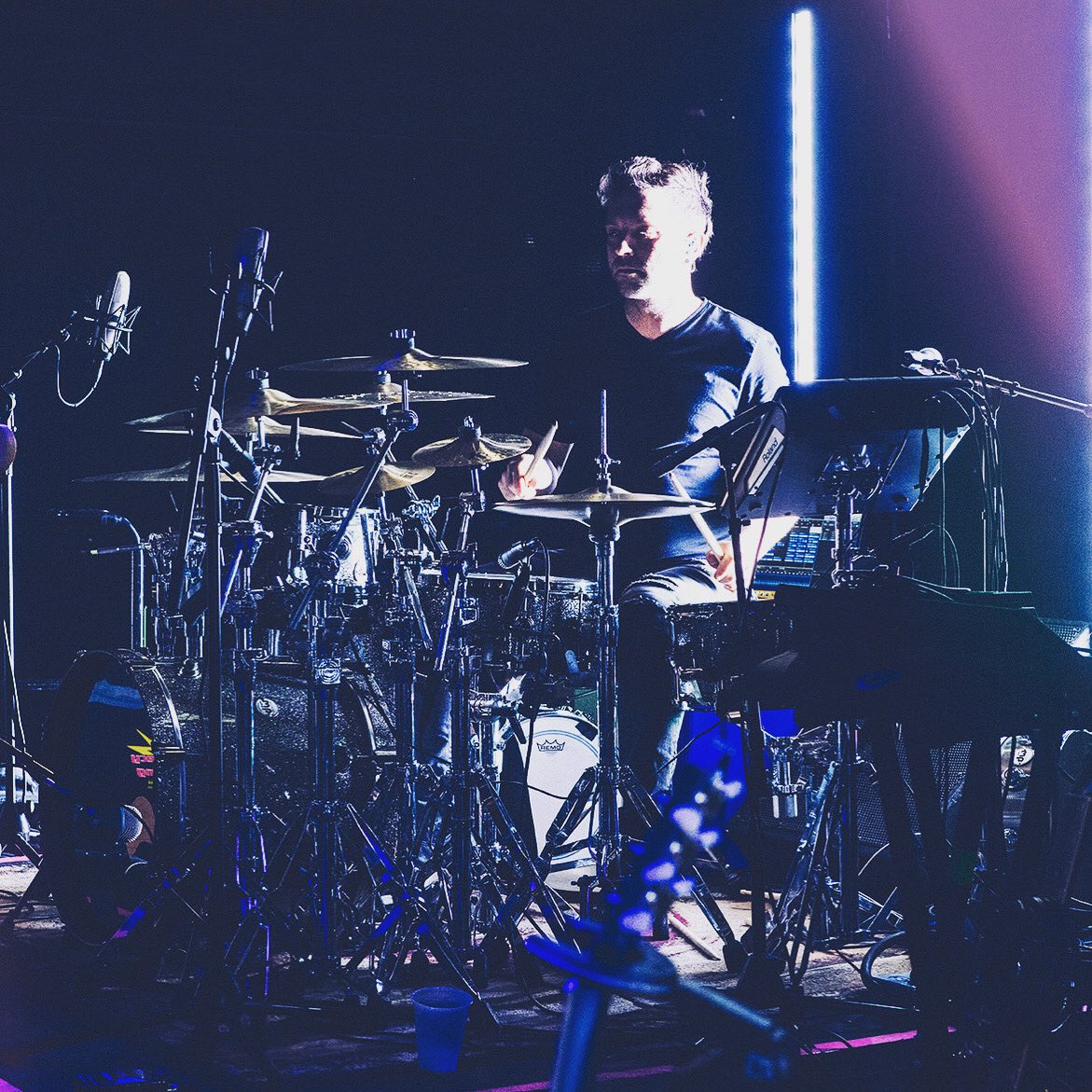 ATN_Band's tweet photo. @JustinMDrum rocking live! We are so excited to be playing music from our upcoming #Diventa record. We can’t wait to share it with you https://t.co/XmQdNLyWVv