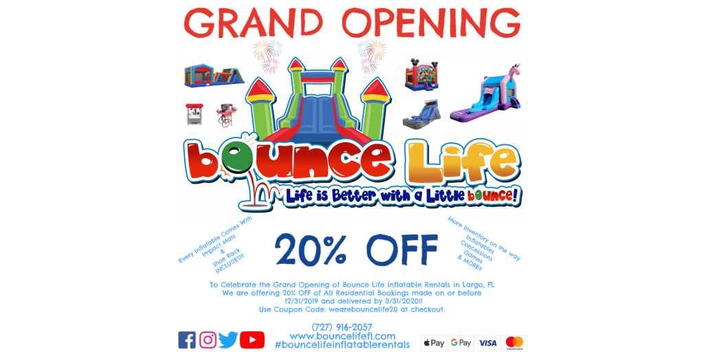 BounceLife's tweet photo. #bouncelifeinflatablerentals #pinellascounty #tampabay #clearwater #hillsboroughcounty #stpete #clearwaterbeach #largofl #stpetersburgflorida  #tampaflorida #stpetersburg #indianrocksbeach #clearwaterfl #palmharbor #clearwaterflorida #bouncehouse #partyrentals #events https://t.co/9SmBpqotls
