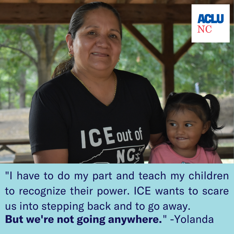ACLU_NC's tweet photo. This holiday season and beyond, we want our immigrant families to stay together and not fear being torn apart. We want a North Carolina free from ICE. #ICEFreeNC https://t.co/MTk7ZQNmqm