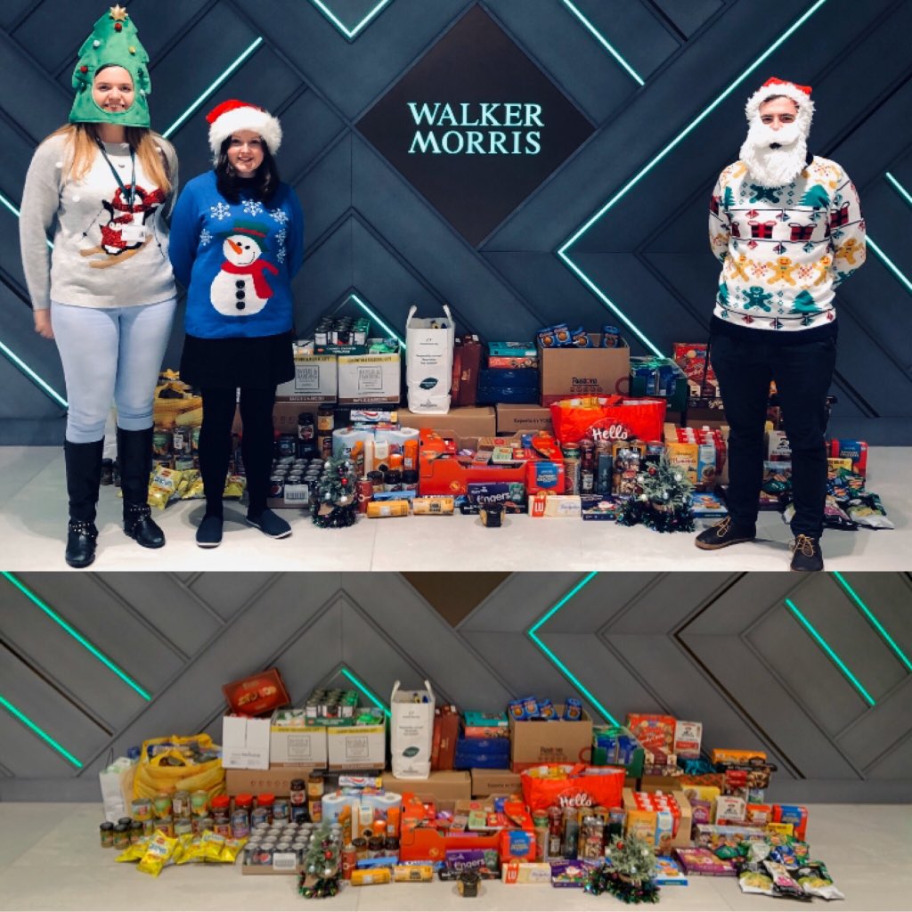 WMgraduate's tweet photo. Co-ordinated by our Real Estate team we have donated nearly 600 meals to Leeds North and West Foodbank 🤩🤗 #walkermorris https://t.co/6eRhz0hN5k