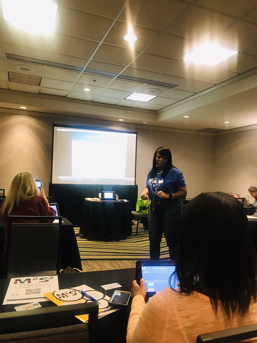 aldinemagnet's tweet photo. Sandra Jackson presented CodeSpark Academy at MS-MS. She did an amazing job. We are Aldine proud. @aldinemagnet @drgoffney @sandyale1194 #MSMS2019 @Anderson_Astros @drsimpson353 https://t.co/aOJJDyLN2J