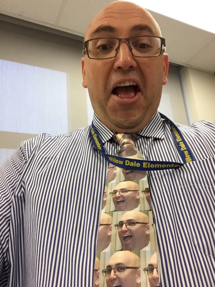 Cards, candy, cupcakes and amazingly good looking ties.... 
Thanks for all the birthday fun today! 
I’m a lucky guy to have such an awesome group of students, faculty, and school. Willow Dale you rock!!!
#teamcsd <a href="/Willow_Dale_ES/">Willow Dale Elementary School</a>